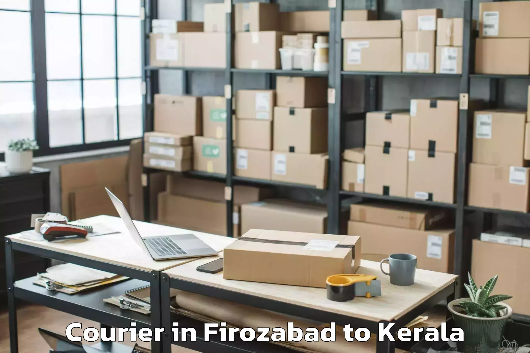 Affordable Firozabad to Chirayinkeezhu Courier